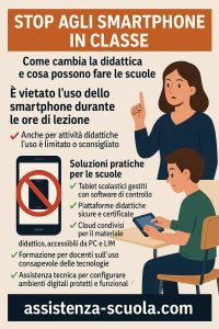 stop agli smartphone in classe