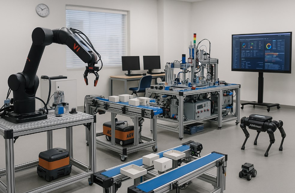 Laboratorio progettato per offrire un’esperienza immersiva e altamente tecnologica nei campi dell’automazione